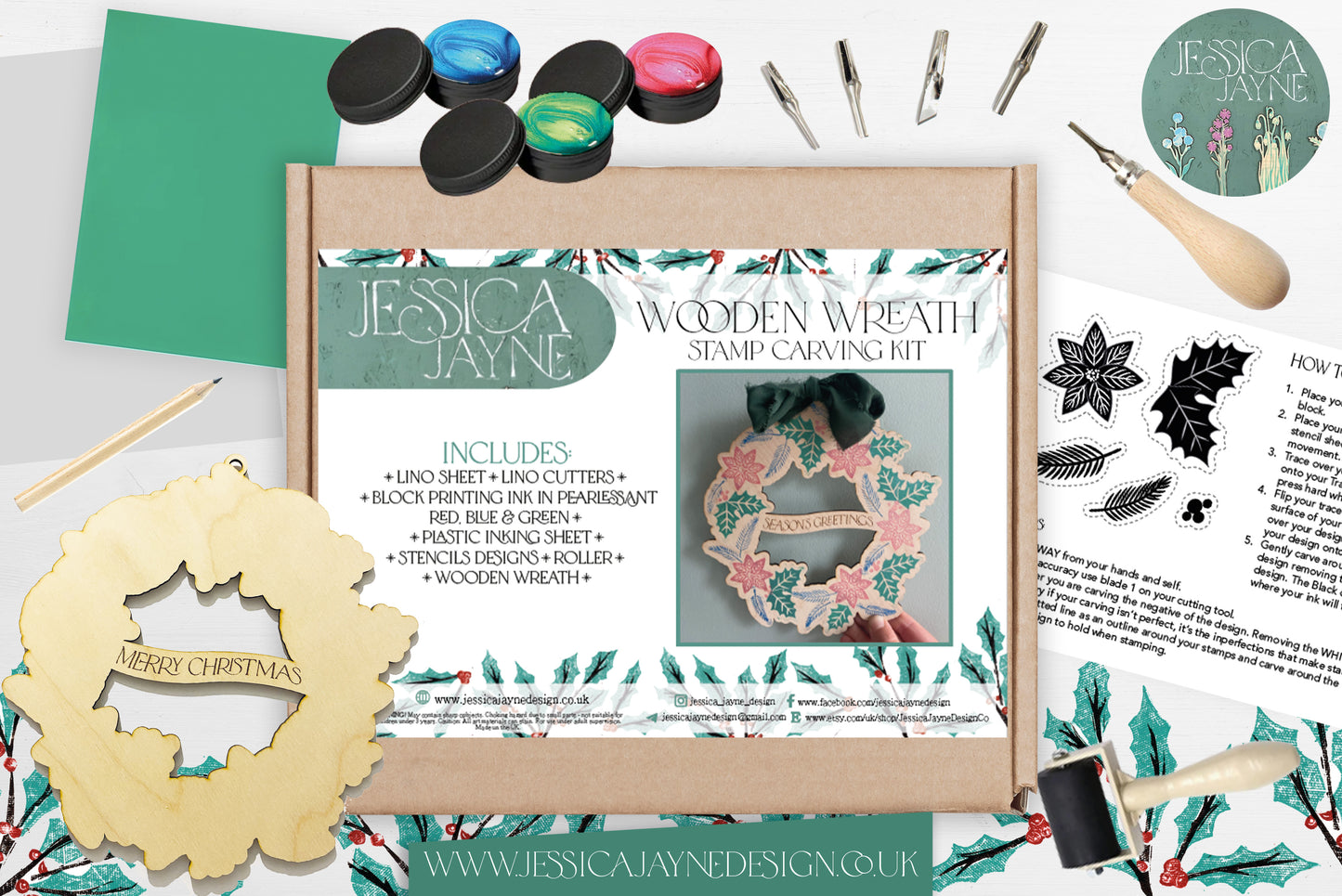 Wooden Wreath Carving Kit