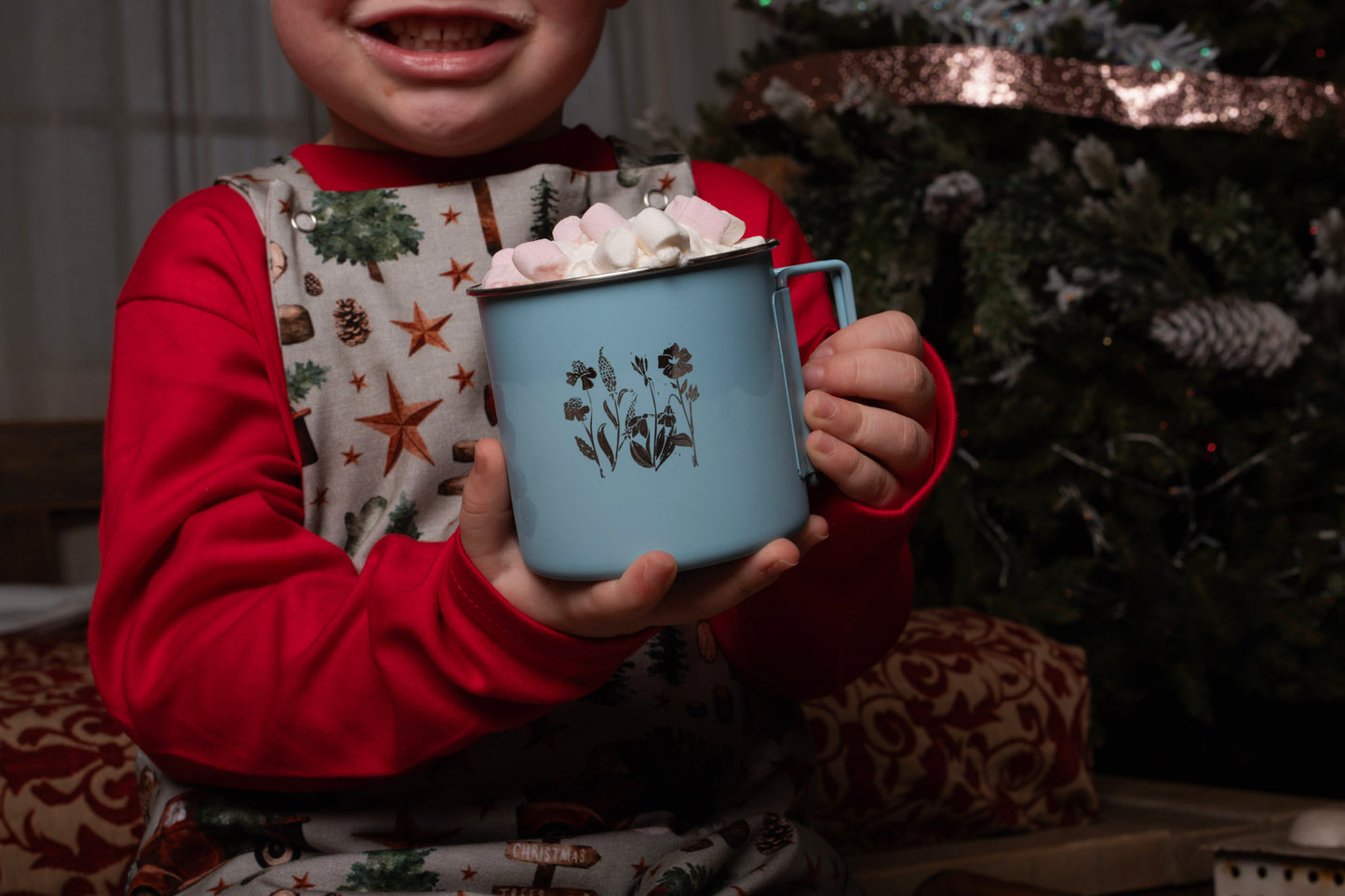 Wildflower Tin Mug - Hot Chocolate edition