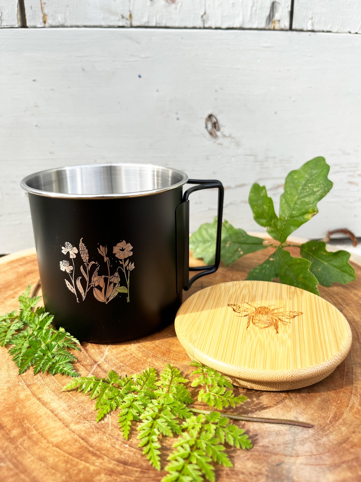 Wildflower Tin Mug - Hot Chocolate edition