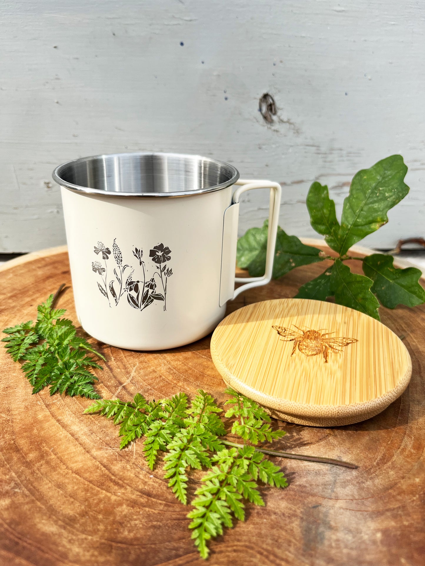 Wildflower Tin Mug - Hot Chocolate edition