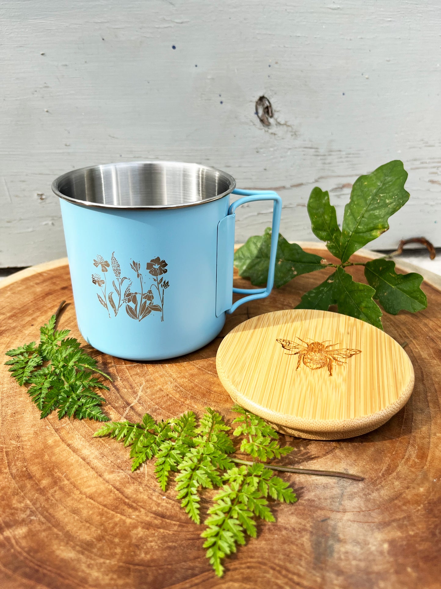 Wildflower Tin Mug - Hot Chocolate edition