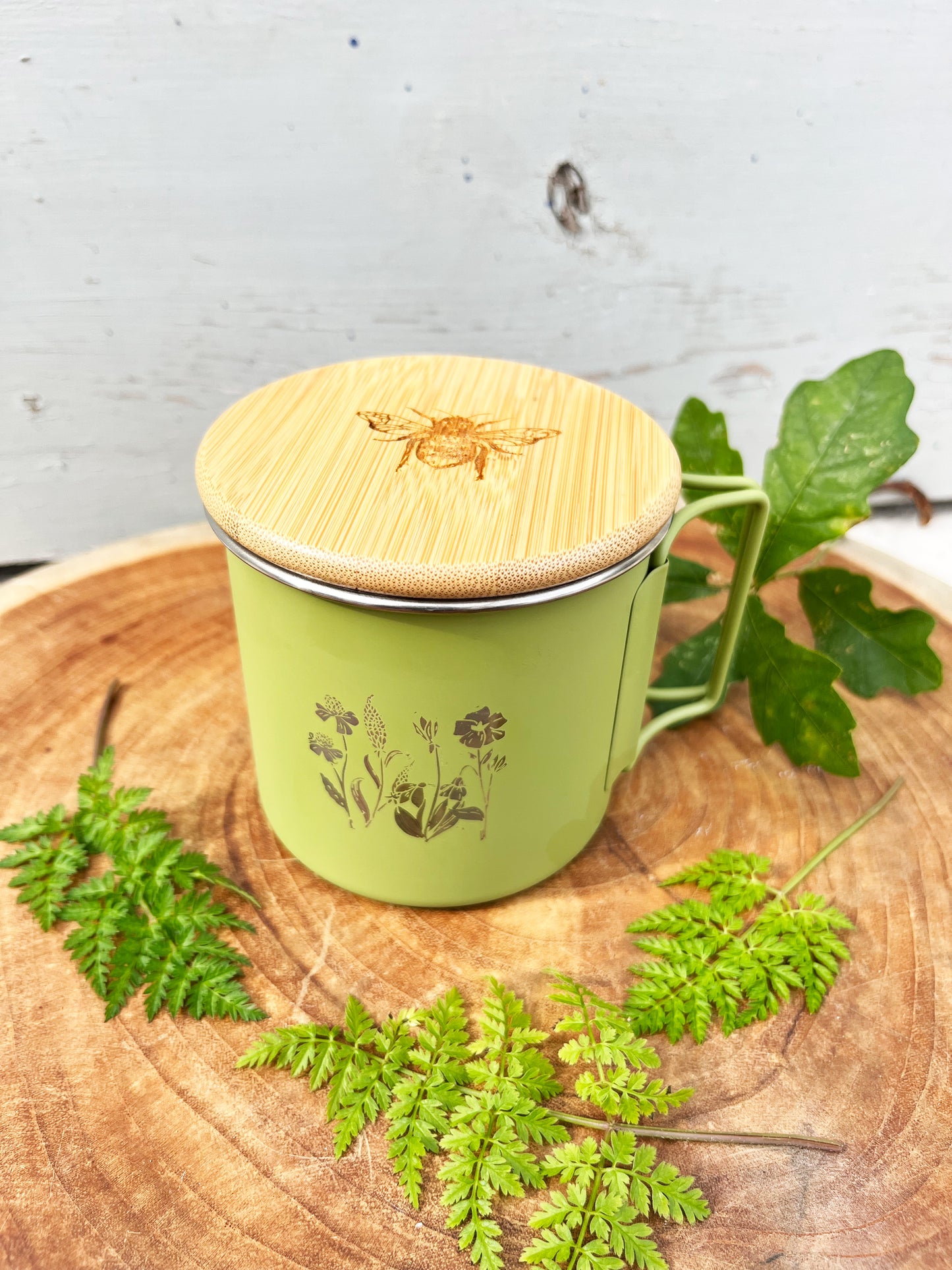 Wildflower Tin Mug - Hot Chocolate edition