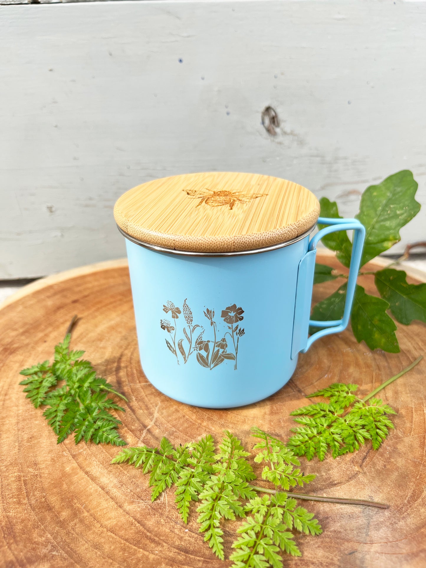 Wildflower Tin Mug - Hot Chocolate edition