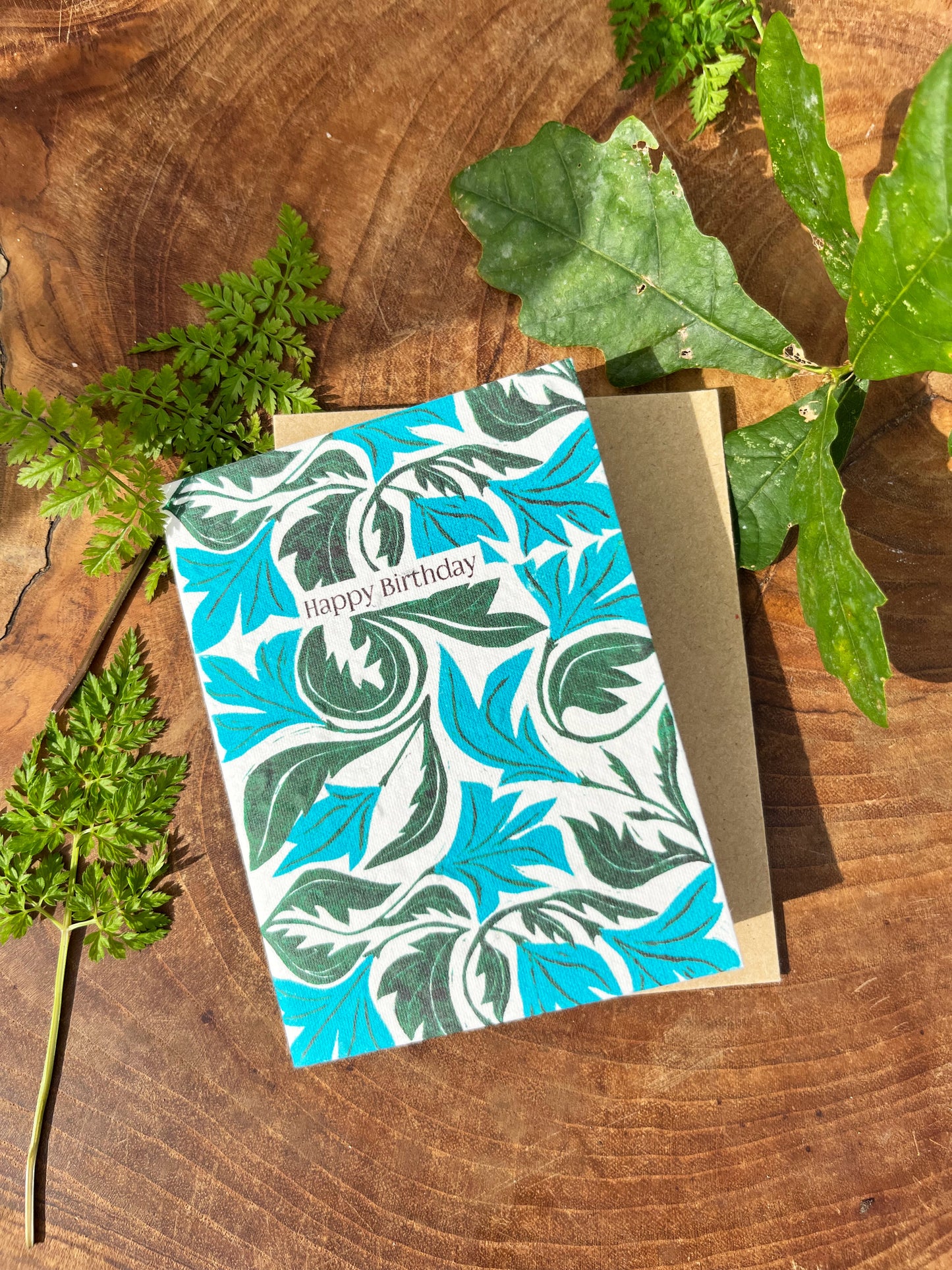 Ivy & Geranium Seed Paper Card Mini's