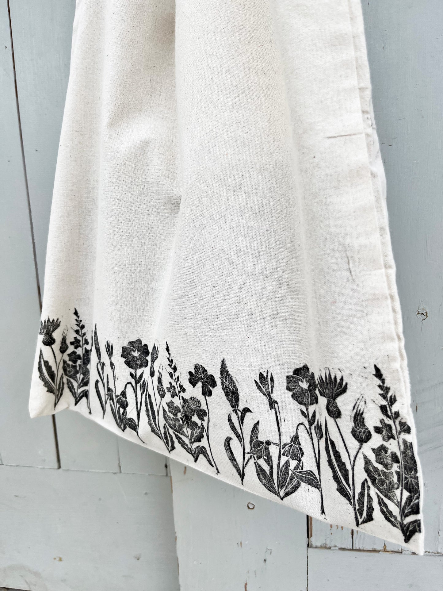 Wildflower Hand Printed Tote Bag