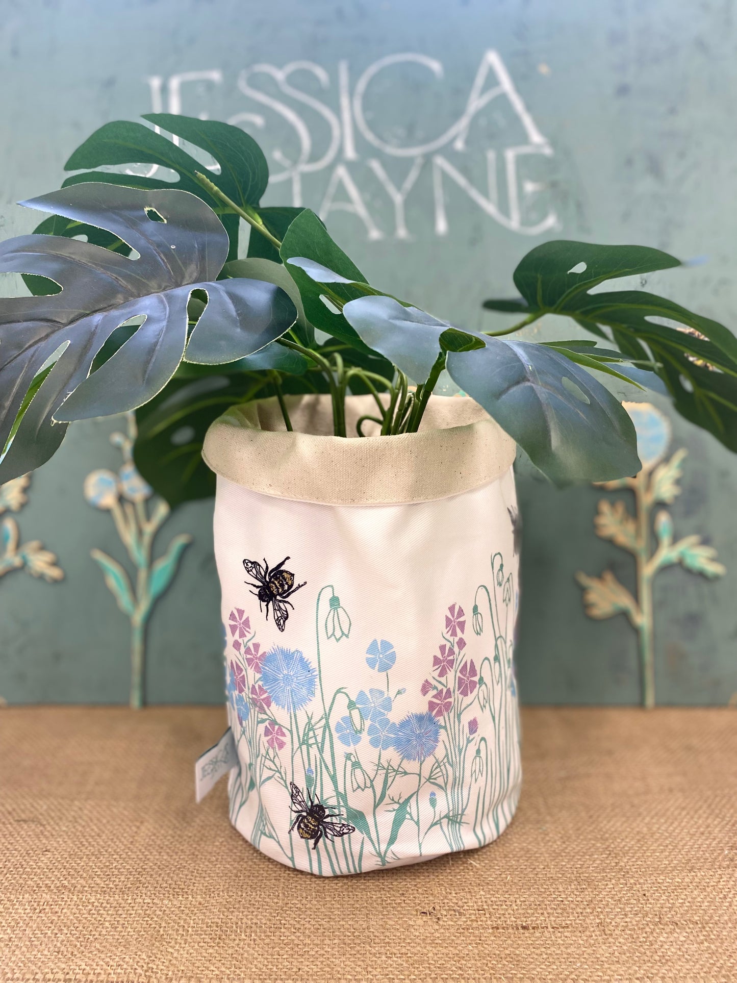 Wildflower & Bee's Plant Pot Bag