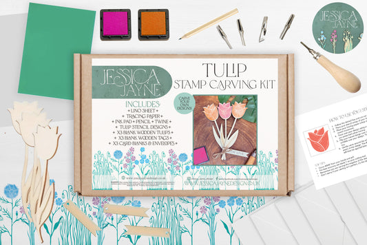 Stamp Carving Kit - Tulips