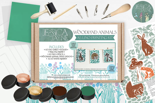 Woodland Wonders - A5 Lino Printing Art Kit