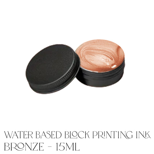 Waterbased Printing Ink 15ml - Bronze
