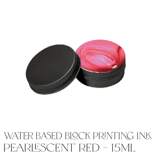 Waterbased Printing Ink 15ml - Pearlescent Red