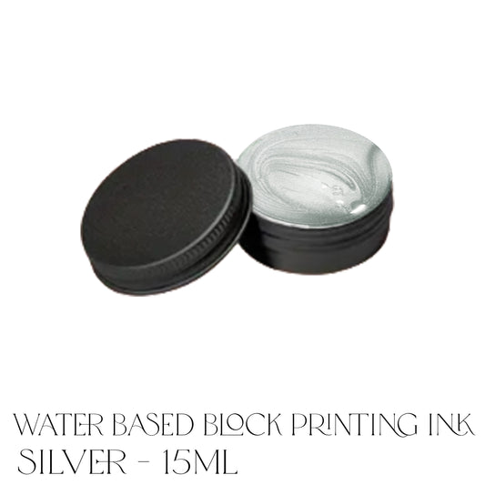 Waterbased Printing Ink 15ml - Silver