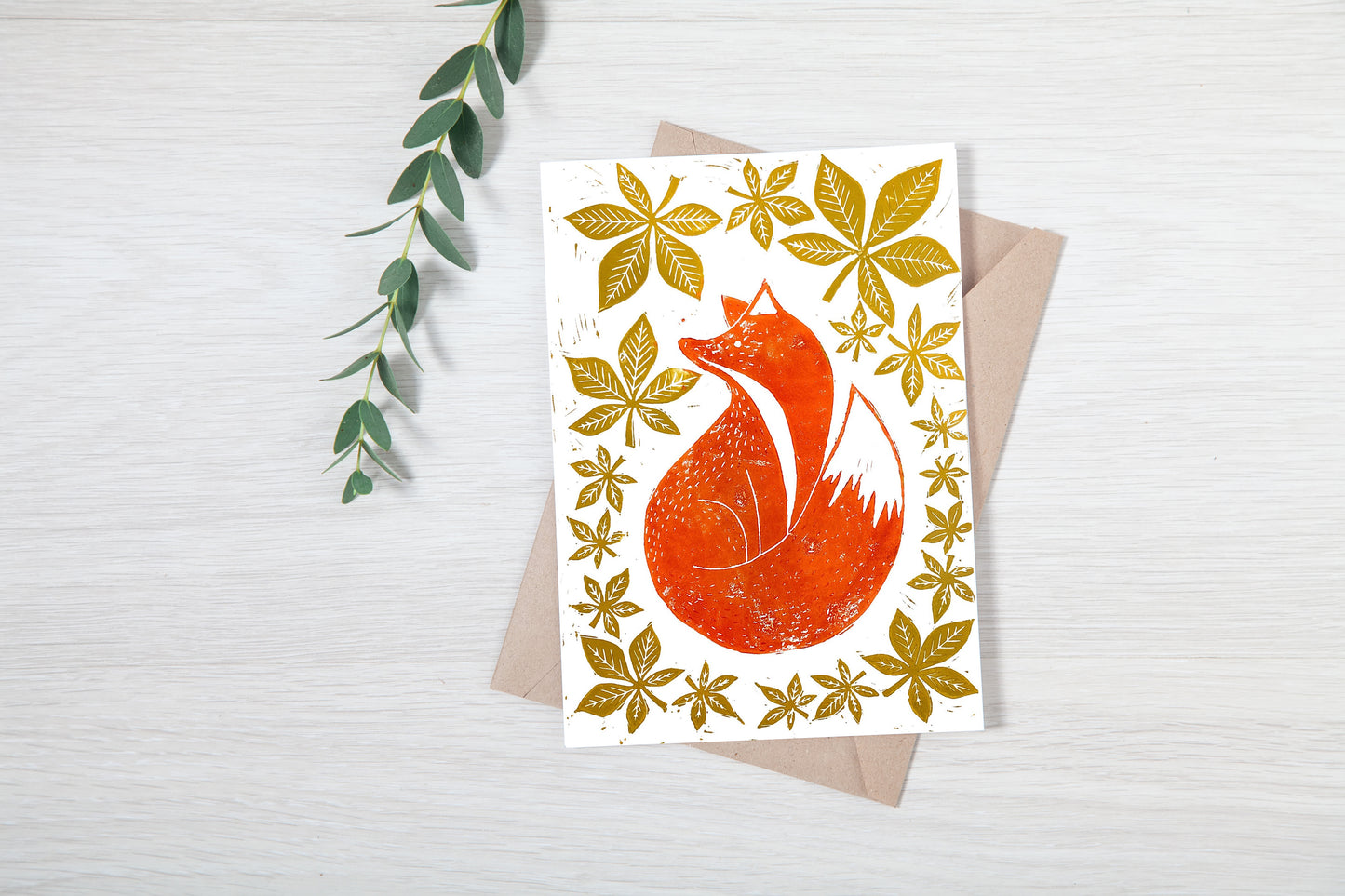 Autumn Feels- Lino Printing Card Kit - Squirrel, Mushroom & Fox