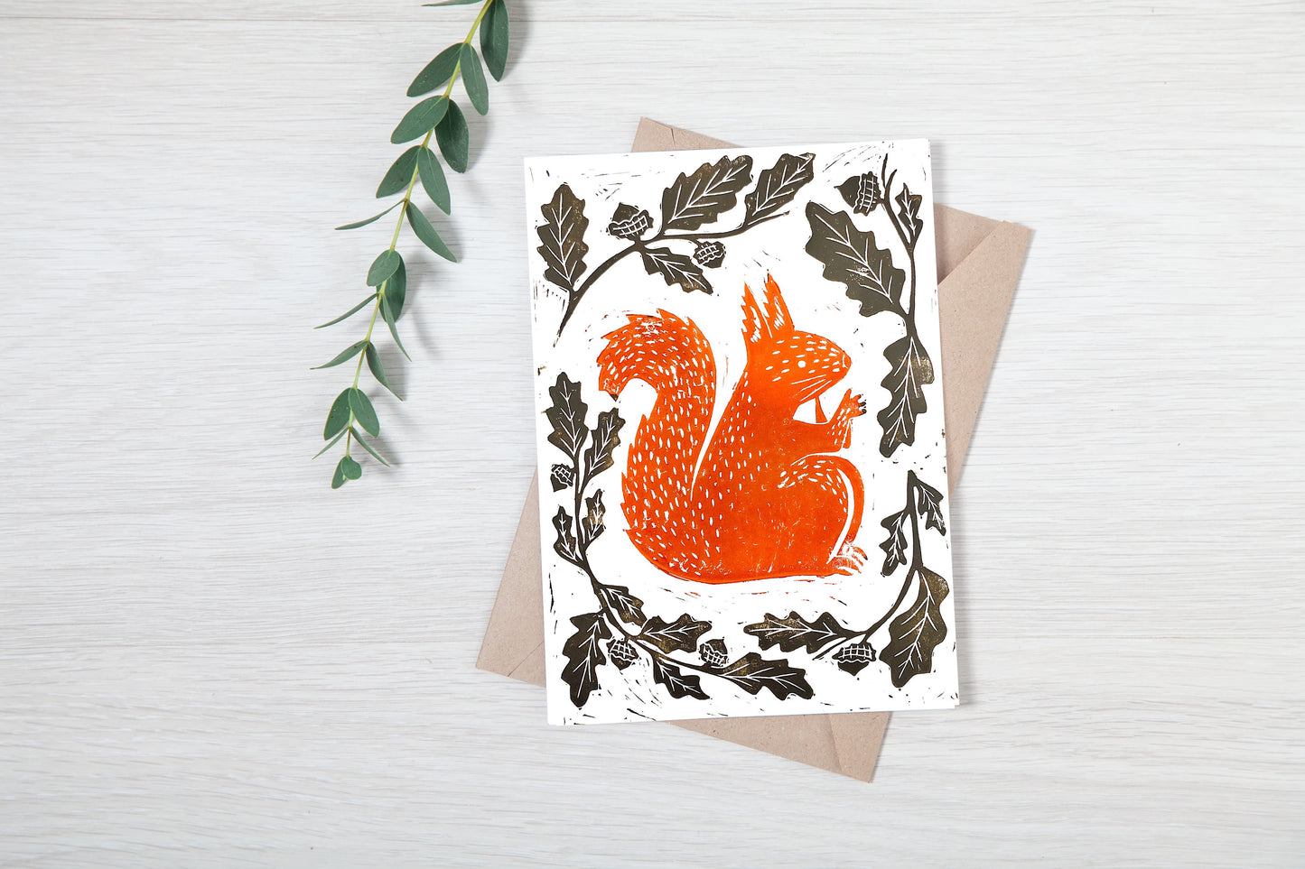 Autumn Feels- Lino Printing Card Kit - Squirrel, Mushroom & Fox