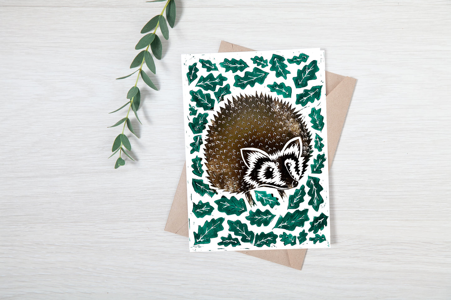 Woodland Wonders - Lino Printing Card Kit - Hedgehog, Toadstool & Hare