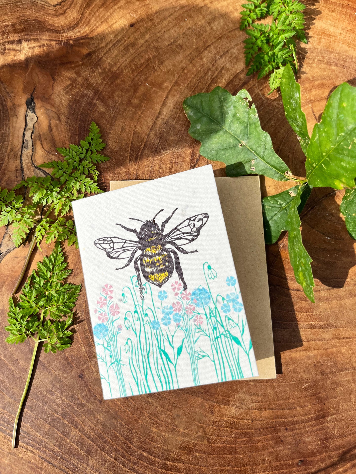Wildflower & Bee Seed Paper Card Mini's