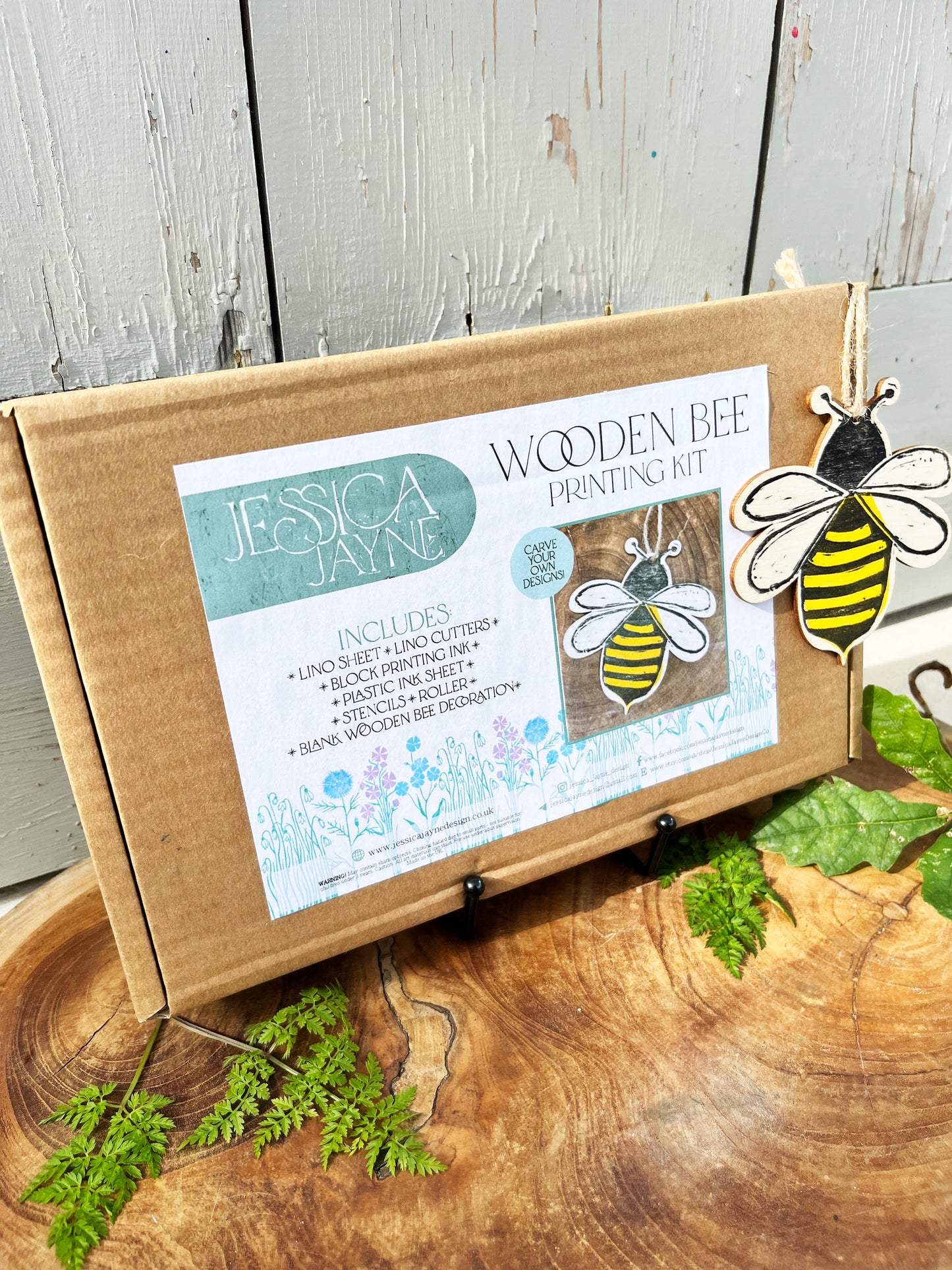 Lino Printing Kit - Wooden Bee