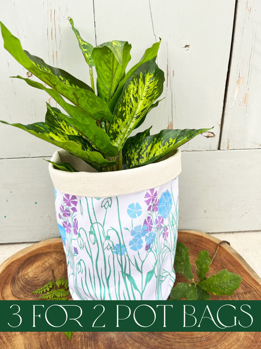 Wildflower Pot Bag