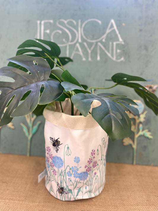 Wildflower & Bee's Plant Pot Bag