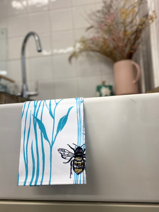 Wildflower & Bee's Tea Towel