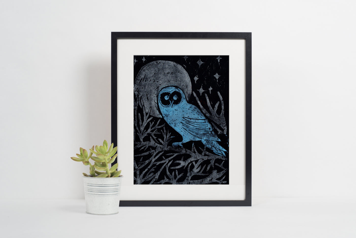 Midnight Skies- Lino Printing A5 Art Kit - Hare, Stag & Owl